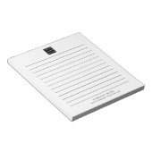 Bloc-note Logo d'entreprise personnalisé Nom de l'entreprise (Incliné)