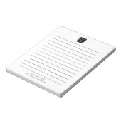 Bloc-note Logo d'entreprise personnalisé Nom de l'entreprise (Tourné)