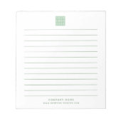 Bloc-note Logo d'entreprise personnalisé Nom de l'entreprise (Devant)