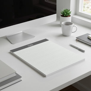 Bloc-note Logo d'entreprise personnalisé Quad Ruled Grid Pro