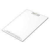 Bloc-note Logo d'entreprise personnalisé simple (Incliné)