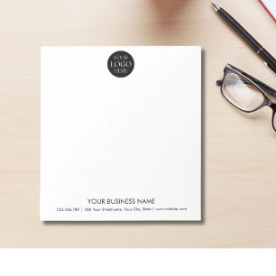 Bloc-note Logo d'entreprise personnalisé simple et minimalis