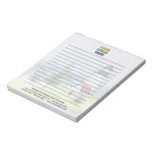 Bloc-note Logo d'entreprise phare unique (Tourné)