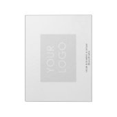 Bloc-note Logo d'entreprise professionnelle moderne Blanc (Tourné)