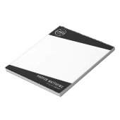 Bloc-note Logo d'entreprise professionnelle personnalisée (Tourné)