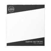 Bloc-note Logo d'entreprise professionnelle personnalisée (Devant)