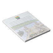 Bloc-note Logo d'entreprise unique de Rustic Lake (Incliné)