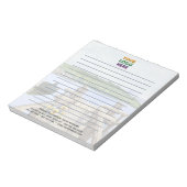 Bloc-note Logo d'entreprise unique de Rustic Lake (Tourné)