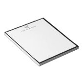 Bloc-note Logo du chef Casquette Cadre noir (Incliné)