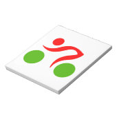 Bloc-note Logo du cool cycliste (Tourné)