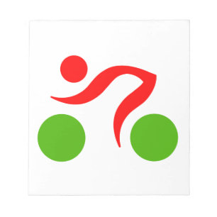 Bloc-note Logo du cool cycliste