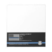 Bloc-note Logo du département de police pour l'application d (Devant)