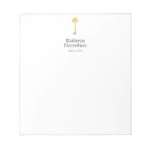 Bloc-note Logo du lecteur de clé or Faux simple (Devant)