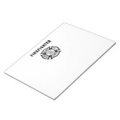 Bloc-note Logo du service d'incendie des pompiers (Incliné)