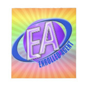 BLOC-NOTE LOGO EA ORB SWOOSH - AGENT INSCRIT (Devant)