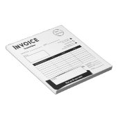 Bloc-note Logo en noir et blanc urbain facture petite entrep (Incliné)