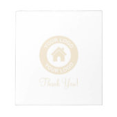 Bloc-note Logo Et Message Professionnels Personnalisés (Devant)