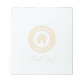 Bloc-note Logo Et Message Professionnels Personnalisés (Devant)