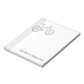 Bloc-note Logo et Slogan de Mountain Biker (Tourné)