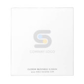 Bloc-note Logo Et Texte Professionnels Personnalisés (Devant)