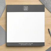 Bloc-note Logo gris l Professionnel Entreprise Entreprise
