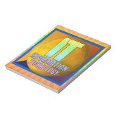 BLOC-NOTE LOGO INFORMATIQUE - TECHNOLOGIE DE L'INFORMATION (Tourné)