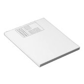 Bloc-note Logo Moderne Grey Initiales & Nom (Incliné)