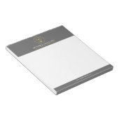 Bloc-note LOGO MONOGRAMME AMPoule pour ÉLECTRICIENS (Incliné)
