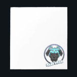 Bloc-note Logo NamiBear<br><div class="desc">Nami Bear est un pit-bull. La seule chose effrayante à son sujet est le casquette d'ours qu'elle porte ! C'est un dessin d'un chien de taureau noir vêtu d'un casquette d'ours bleu au visage grincheux. Le chien a un look mignon mais l'ours a l'air effrayant ! Nous essayons de défendre...</div>