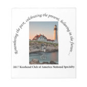 Bloc-note Logo National 2017 Option #1 (Devant)