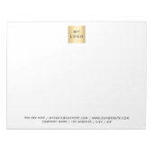 Bloc-note Logo noir blanc (Devant)