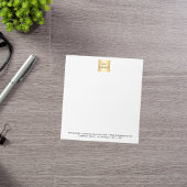 Bloc-note Logo noir blanc