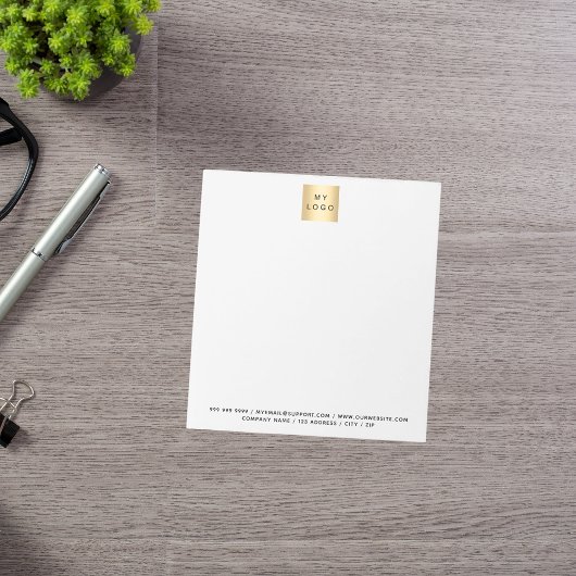 Bloc-note Logo noir blanc