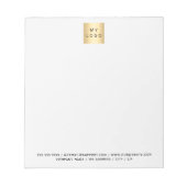 Bloc-note Logo noir blanc (Devant)