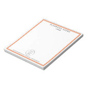 Bloc-note Logo Orange, nom et informations de contact Entrep (Tourné)