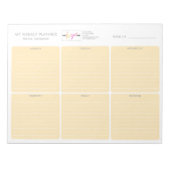 Bloc-note Logo Pastel Orange Simple et sans date Planificate (Devant)