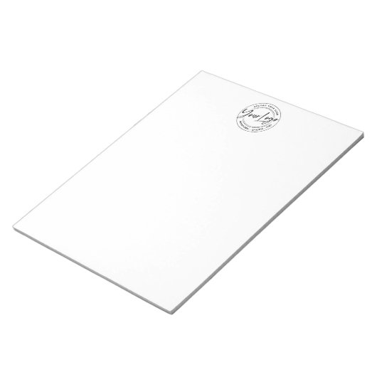 Bloc-note Logo personnalisé (Incliné)