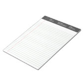 Bloc-note Logo personnalisé Écriture professionnelle à grand (Incliné)