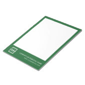 Bloc-note Logo personnalisé Entreprise Marque Cadeau Vert (Incliné)