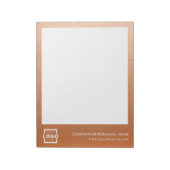 Bloc-note Logo personnalisé Entreprise Rose promotionnel Gol (Tourné)