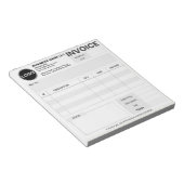 Bloc-note Logo personnalisé, Facture simple de commande de f (Incliné)