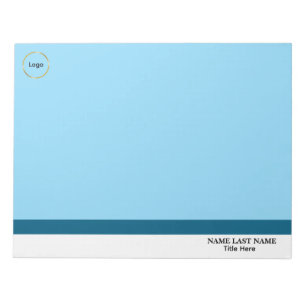 Bloc-note Logo personnalisé Magnétique Élégant Bleu Poussiér