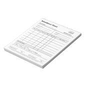 Bloc-note Logo professionnel de la participation - Éteindre (Tourné)