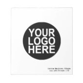 Bloc-note Logo professionnel personnalisé (Devant)