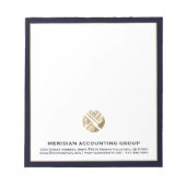 Bloc-note Logo Professionnel Personnalisé (Devant)