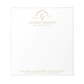Bloc-note Logo Promotionnel immobilier moderne (Devant)