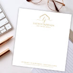 Bloc-note Logo Promotionnel immobilier moderne<br><div class="desc">Logo Logo de l'immobilier moderne Bloc-notes Élevez votre marque immobilière avec des articles promotionnels de qualité supérieure! Assurez-vous que vos clients n'oublient jamais votre nom avec une signature personnalisée. Parfaits pour noter les détails de propriété et les coordonnées, ces plaquettes de notes vous tiennent à l'esprit. Faites une déclaration de...</div>