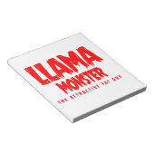 Bloc-note Logo rouge Llama Monster (Incliné)