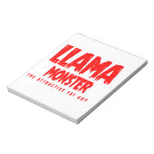 Bloc-note Logo rouge Llama Monster (Tourné)