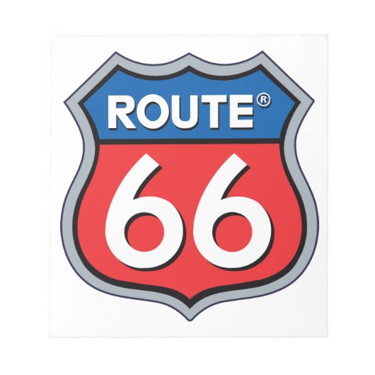 Bloc-note Logo Route 66 (Devant)